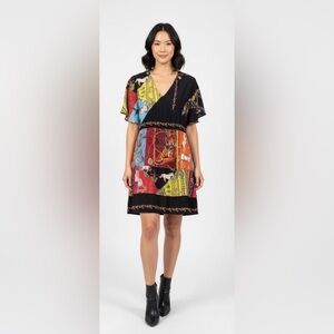 ✨ Desigual Patchwork Print Dress | M–L | Statement Style ✨EUC